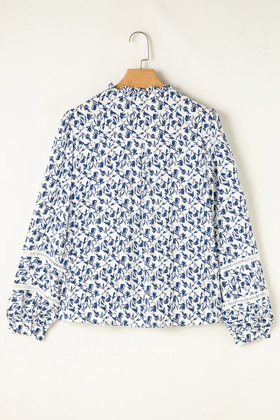 chic women's floral print long sleeve cotton shirt - casual and cozy fall fashion for effortless autumn style made for easy styling and wardrobe with