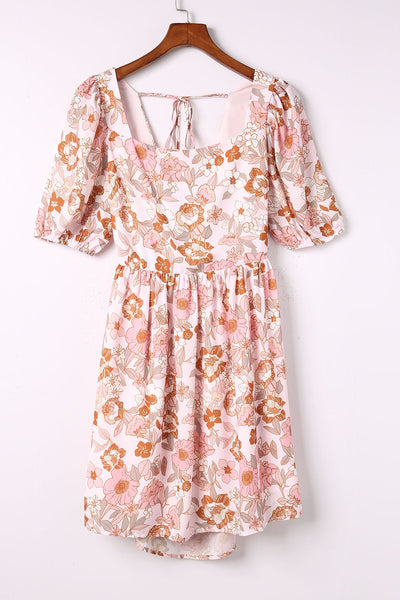 New Sweet Casual Ruffle Short-Sleeved Mini Dress