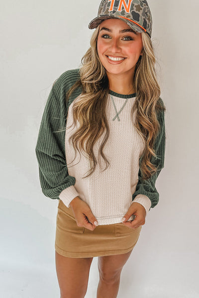 Trendy Color Block Long Sleeve Top for Women - Stylish Casual Wear with Comfortable Fit in Vibrant Hues