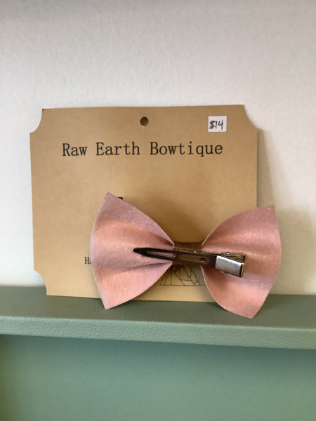 Raw Earth Bowtique Leather Bow Tie