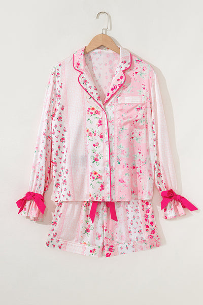Elegant Women's Floral Cotton Pajama Set - Soft Sleepwear for Cozy Nights, Relaxed Fit for Ultimate Comfort