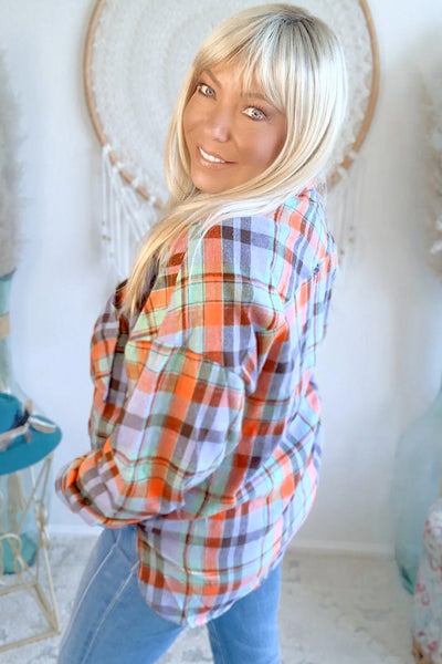 Stylish Plus Size Women's Plaid Shirt - Comfortable Casual Top for Effortless Everyday Style and Perfect Fit