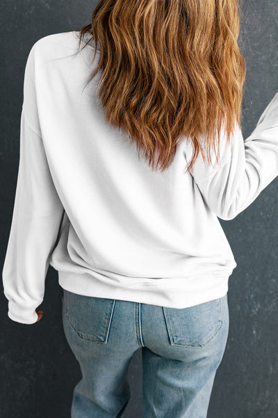Women's Retro Turkey Floral Graphic Sweatshirt - Relaxed Fall Fit