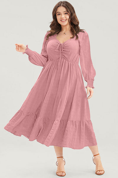 Elegant Plus Size Floral Midi Dress for Women Adjustable Straps, Comfortable Fit & Flattering Silhouette