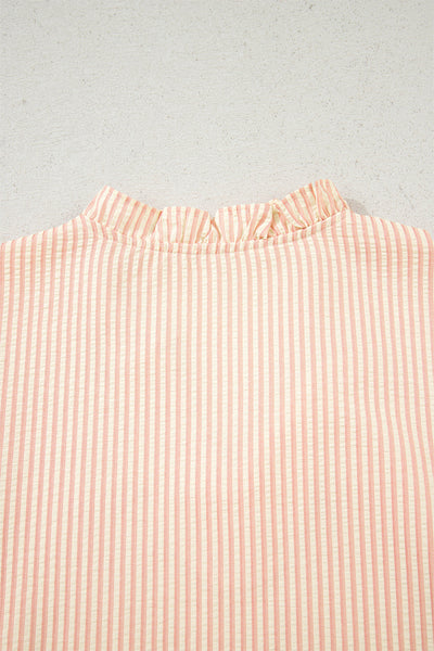 Stylish Women's Striped Blouse - Flattering Casual Top in Soft Fabric for Effortless Everyday Elegance