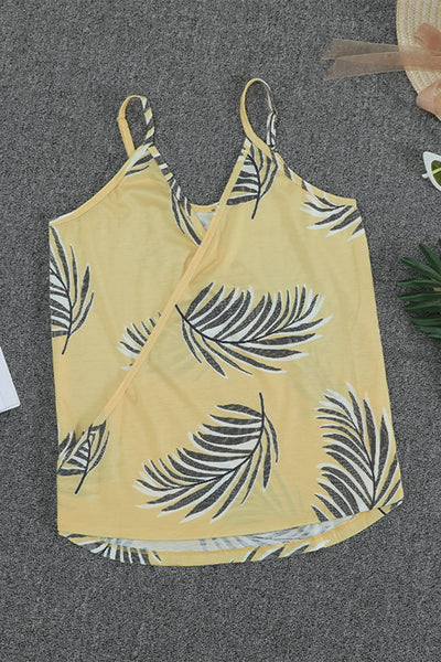 Tops Casual Floral Print Sling Sleeveless Tank Top