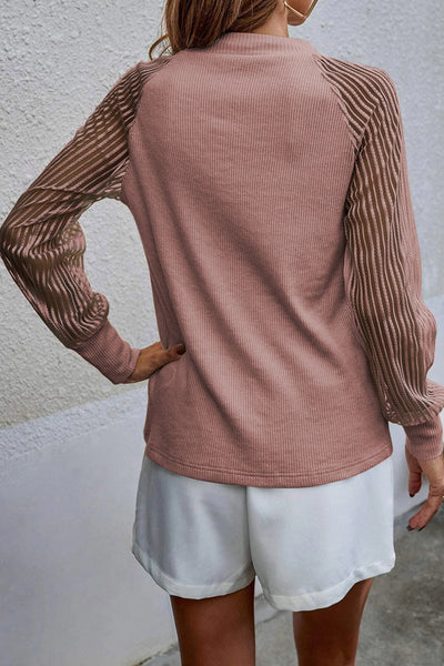 women's soft ribbed long sleeve top - easy and wearable casual or dressy fit for everyday wear made for easy styling and wardrobe coordination, with