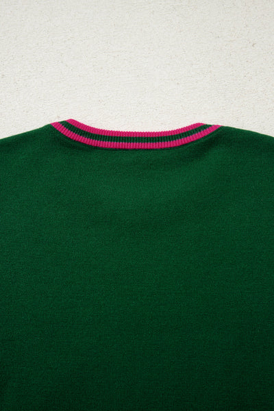 Vibrant Oversized Patchwork Sweater for Women - Chic and Cozy Knit for Effortless Style and Ultimate Comfort