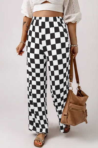 Chic Women's Wide Leg Trousers in Soft Cotton - Flattering Fit for Effortless Style and Comfort