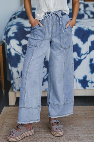 Chic High-Waisted Blue Jeans for Women | Stretch Fit for All-Day Comfort | Perfect for Casual and Everyday Style