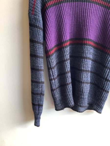 Vintage Striped Knit Sweater