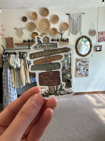 Happy Trails Sticker