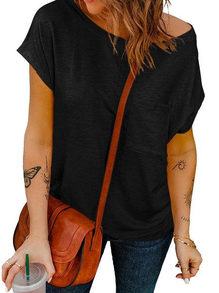 V-neck Skull Print Loose Short Sleeve T-shirt with practical styling and dependable silhouette control.