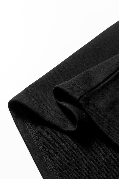 cozy women's black sweatshirt dress - long sleeve, relaxed fit for effortless casual style and everyday comfort with practical styling and dependable