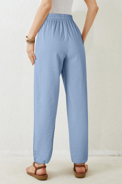 Stylish Women's Soft Pleated Wide-Leg Pants - Comfortable Casual Fit for Everyday Chic Looks