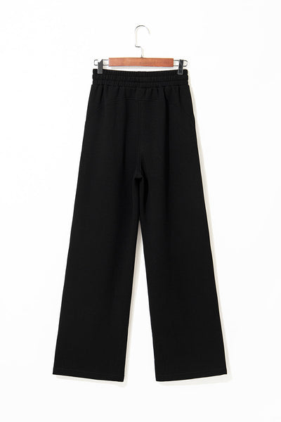 Women's Soft Black Sweatpants - Cozy Casual Fit for Everyday Comfort and Relaxation in Stylish Loungewear