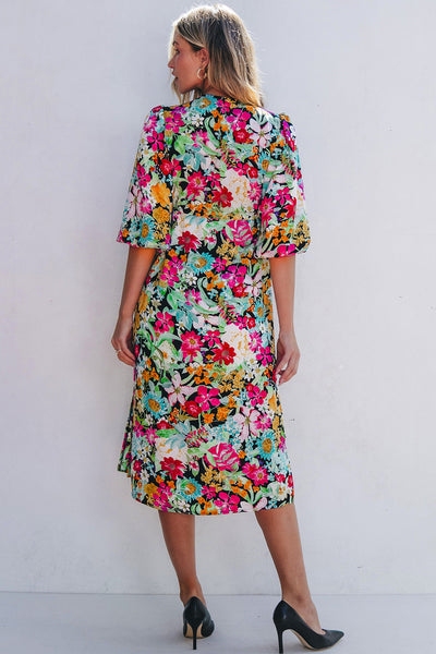 Elegant Women's Green Floral Maxi Dress - Comfortable Summer Style for Casual Outings & Special Occasions