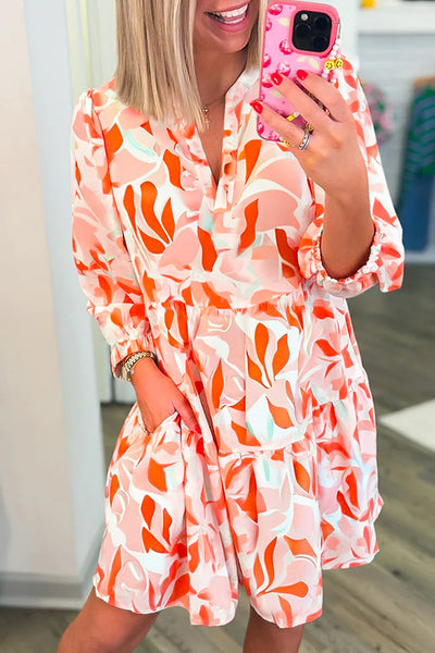 Stylish Women's Vibrant Long Sleeve Mini Dress - Flattering Fit for Casual Outings and Special Celebrations