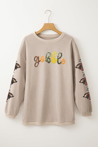 Women's Cozy Thanksgiving Graphic Sweatshirt - Soft Autumn Style, Perfect Fit for Festive Holiday Gatherings made for easy styling and wardrobe