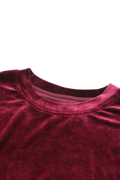 Velvet Red Lounge Set with Fiery Vibe