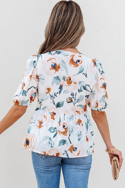 Pastel Chic Women's Babydoll Blouse - Flowy Casual Top for Versatile Dressy Occasions and Everyday Wear