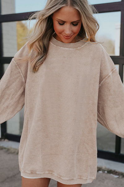Cozy Women's Vintage Graphic Sweatshirt - Trendy Casual Style in Soft Pastels for Everyday Comfort and Chic Layering