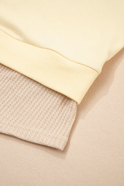 Chic Women's 2-in-1 Patchwork Sweatshirt in Soft Fabric - Perfect for Casual Outings and Ultimate Everyday Comfort