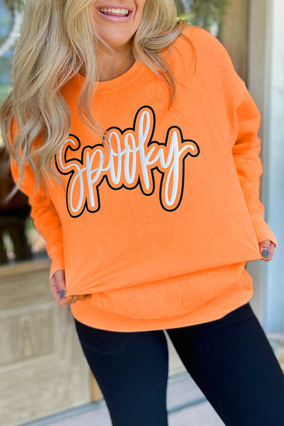 Women‚Äö Halloween Graphic Sweatshirt - Cozy Fit, Spooky Design, Perfect for Fall Festivities and Casual Wear