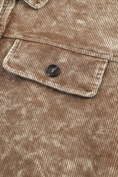 Stylish Tassel Corduroy Jacket