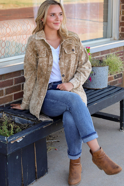 Oversized Corduroy Shacket