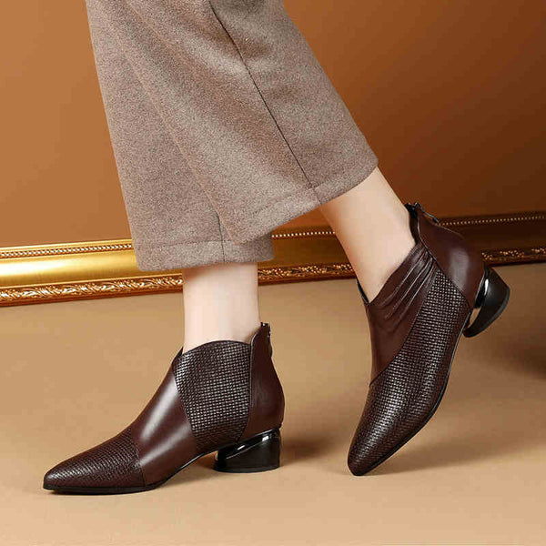 Pointed Toe Low Cut Boot