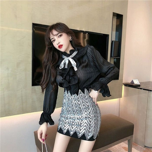 Exotic Pattern Mini Skirt