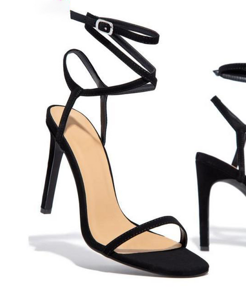 Open Toe String Stilettos