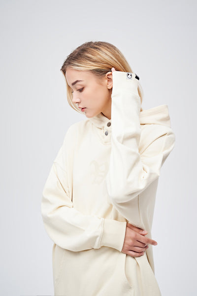 90s Vintage Two Seasons Hoodie Cream