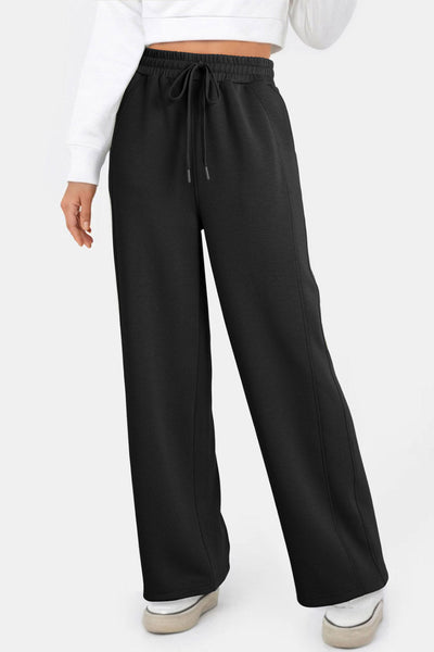 Women's Soft Black Sweatpants - Cozy Casual Fit for Everyday Comfort and Relaxation in Stylish Loungewear