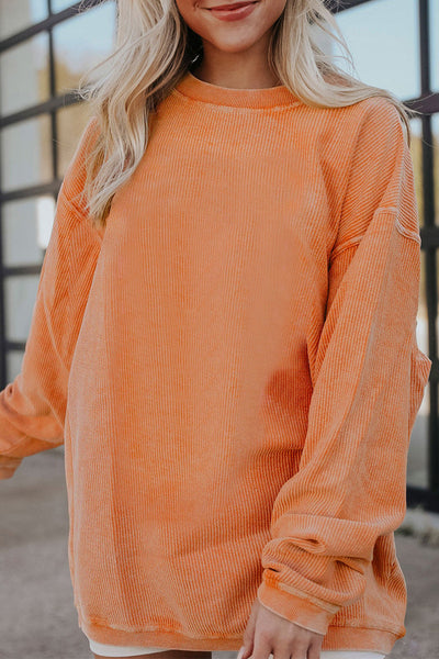Trendy Oversized Women's Sweatshirt in Soft Cotton Blend - Cozy Casual Style for Ultimate Comfort and Relaxed Fit