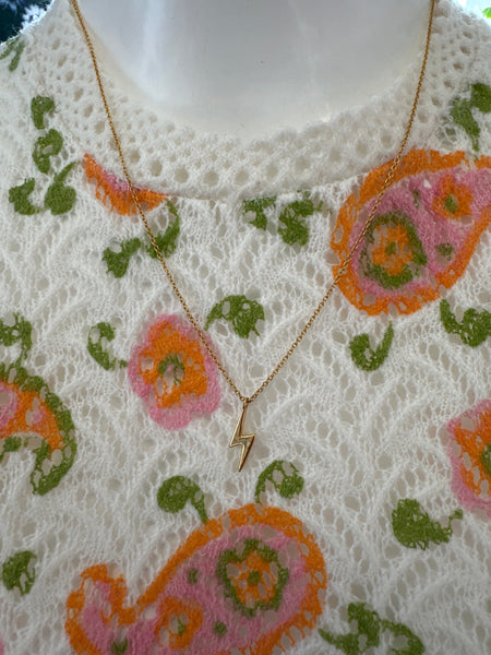 Standout Boutique Lightning 14k Gold Bond Necklace