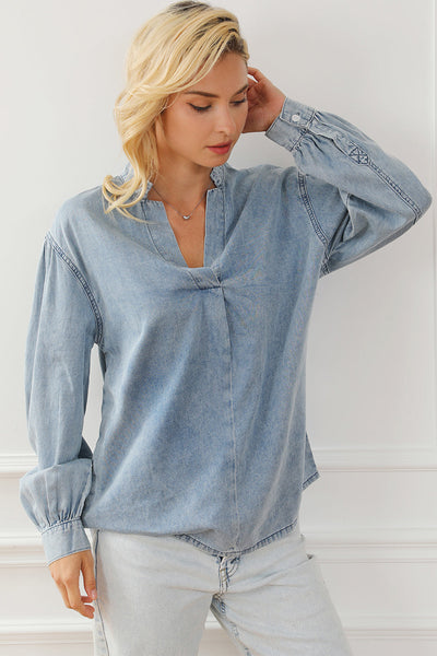 Stylish Single-Breasted Blouses with Ruffled Lapel