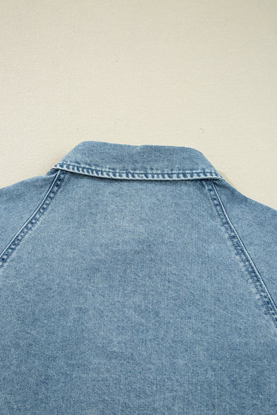Stylish Women's Blue Denim Mini Dress with Button-Up Front, Casual Summer Essential for Everyday Wear and Outings