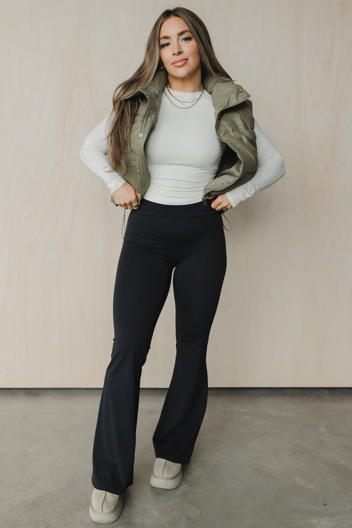 Fold Over Flare Pant