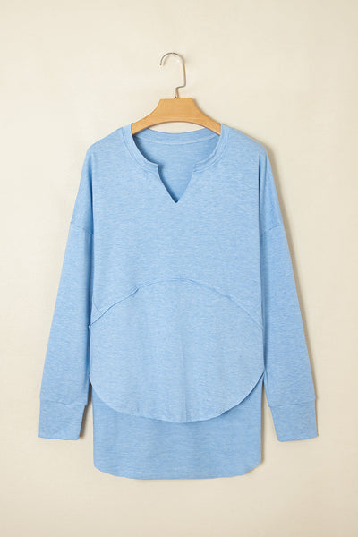 Stylish Women's Soft Cotton Long Sleeve Top - Casual Fit, Ideal for Layering & Everyday Outfits in Classic Colors