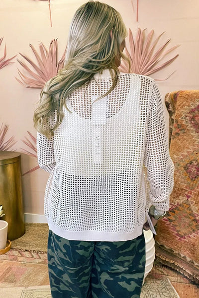 Chic Women's Jet Stream Hollow Out Knit Cardigan Sweater - Stylish Button-Down in Versatile Color for Effortless Style