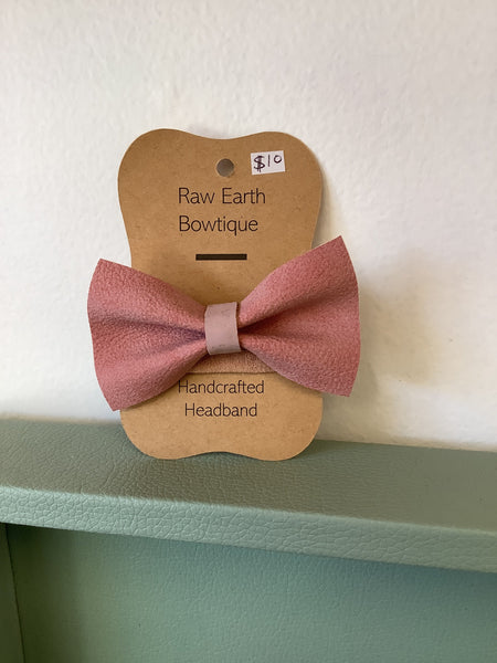 Raw Earth Bowtique Soft Pink Headband