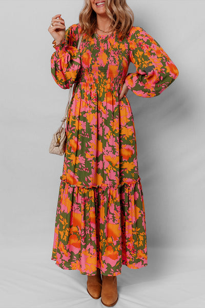 Bohemian Floral Maxi Dress for Women - Flowy Summer Style, Perfect for Casual Outings and Special Events