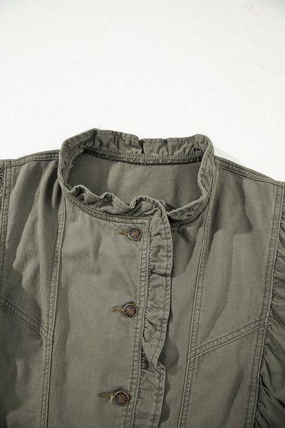 Stylish Women's Classic Blue Denim Vest Jacket - Versatile Casual Layer for Everyday Fashion and Layering Needs