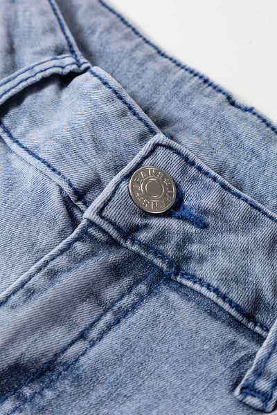 Stylish High-Waisted Blue Jeans for Women with Stretch Fit  Comfortable & Trendy for Everyday Casual Wear
