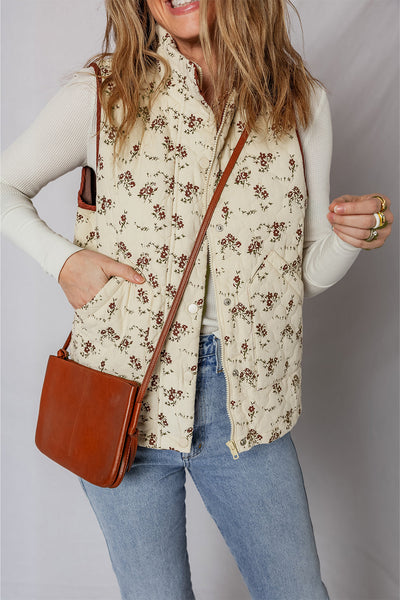 Chic Women's Floral Print Sleeveless Vest Top - Lightweight Summer Blouse for Casual Style and Comfort