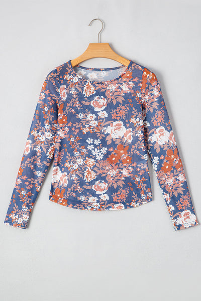 Vibrant Floral Print Blouse for Women - Stylish Short Sleeve Top with Flattering Fit for Effortless Everyday Elegance