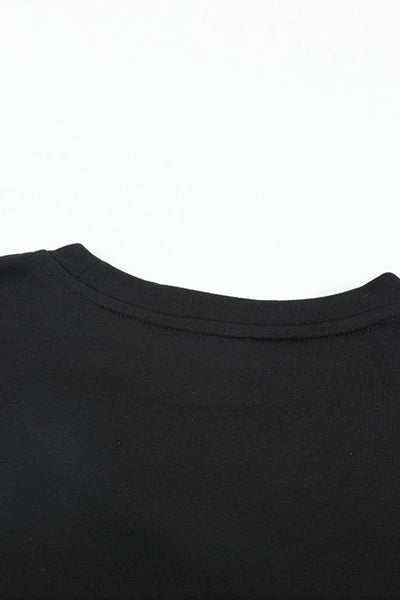 Trendy Women's Colorblock Sweatshirt with Contrast Stitching, Side Slits & Relaxed Fit for Everyday Comfort