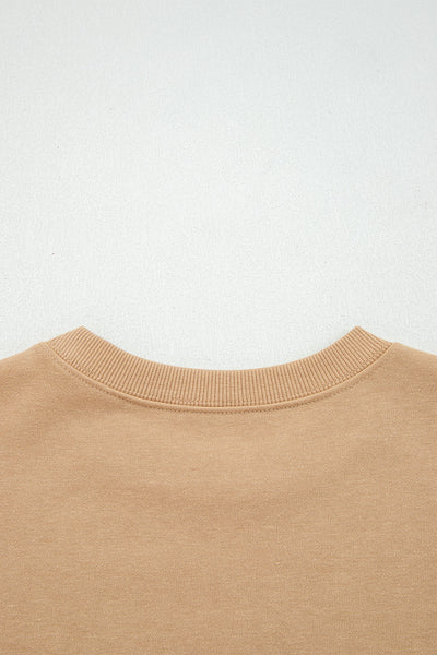 Cozy Women's Varsity Striped Sweatshirt in Soft Cotton Blend - Casual Fit for Effortless Style and All-Day Comfort